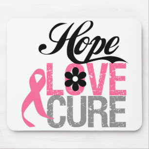 Mousepad Presentes da CURA do AMOR da ESPERANÇA do cancro