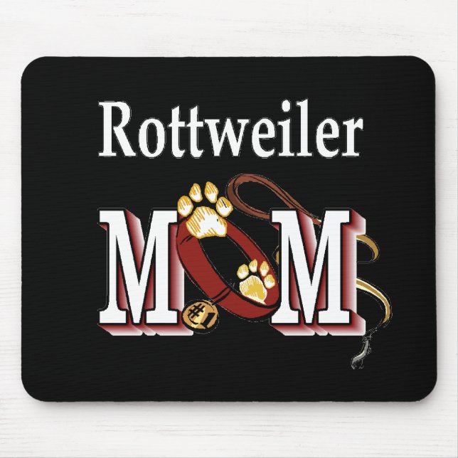 Mousepad Presentes da Mãe Rottweiler (Frente)