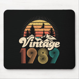 Mousepad Presentes de 30º Aniversário - Vintage 1989 Mulher