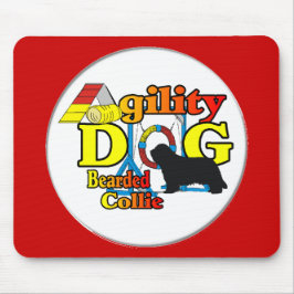 Mousepad Presentes de Agilidade do Collie Barbudo