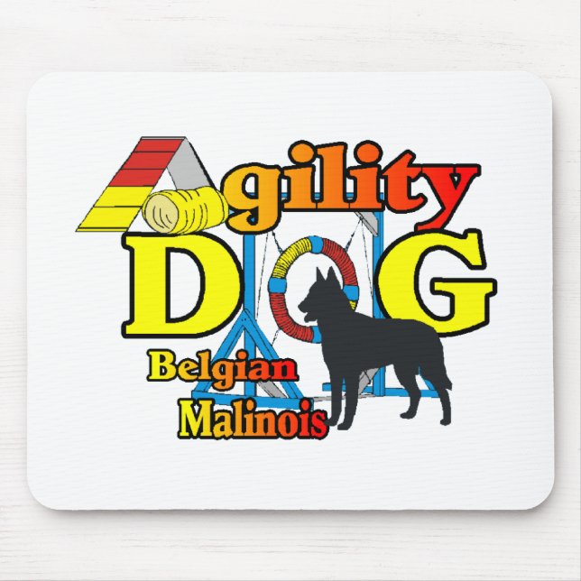 Mousepad Presentes de Agility para Malinois Belga (Frente)