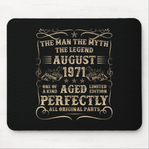 Mousepad Presentes de Aniversário de 54 Anos Para Homens Ag