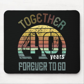 Mousepad Presentes De Aniversário De Casamento De 40 Anos P