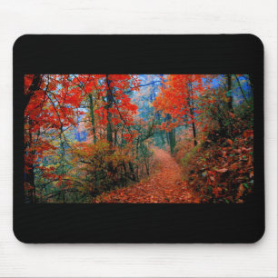 Mousepad Presentes De Aquarelas De Cores De Cama De Outono