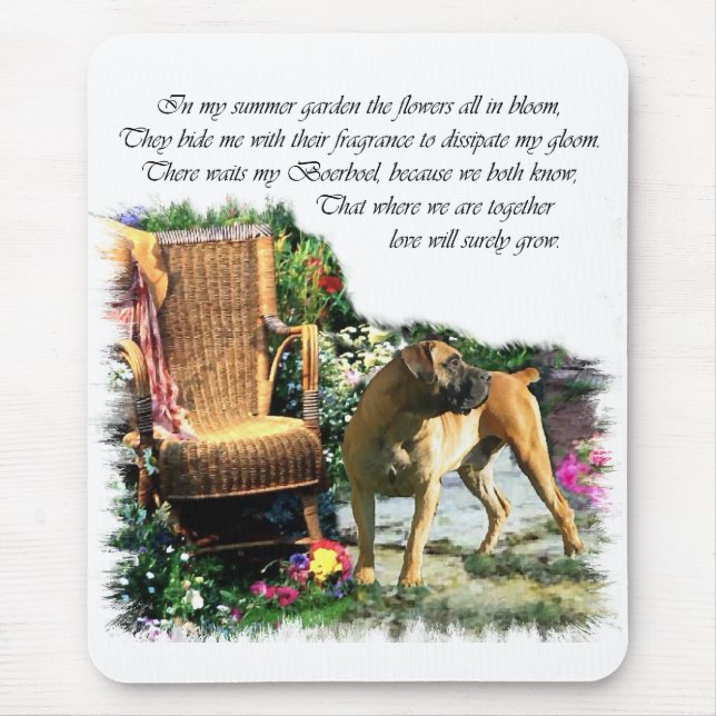 Mousepad Presentes de Arte Boerboel (Frente)