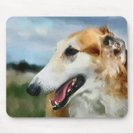 Mousepad Presentes de Arte Borzoi