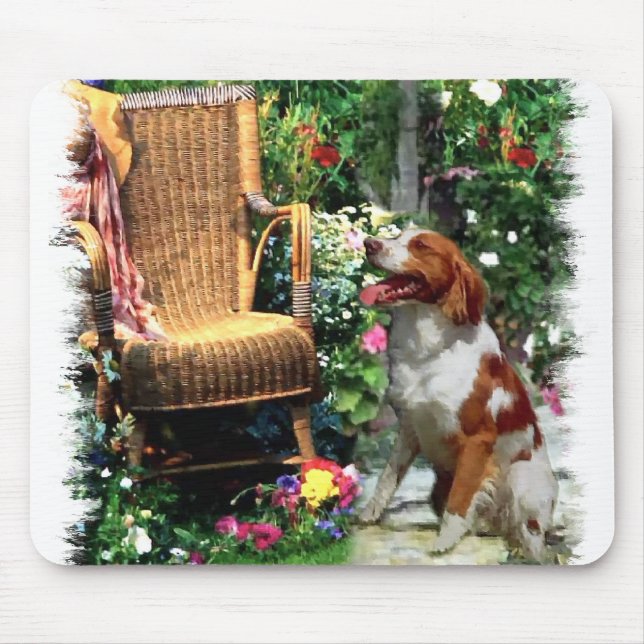 Mousepad Presentes de Arte Brittany Spaniel Americanos (Frente)
