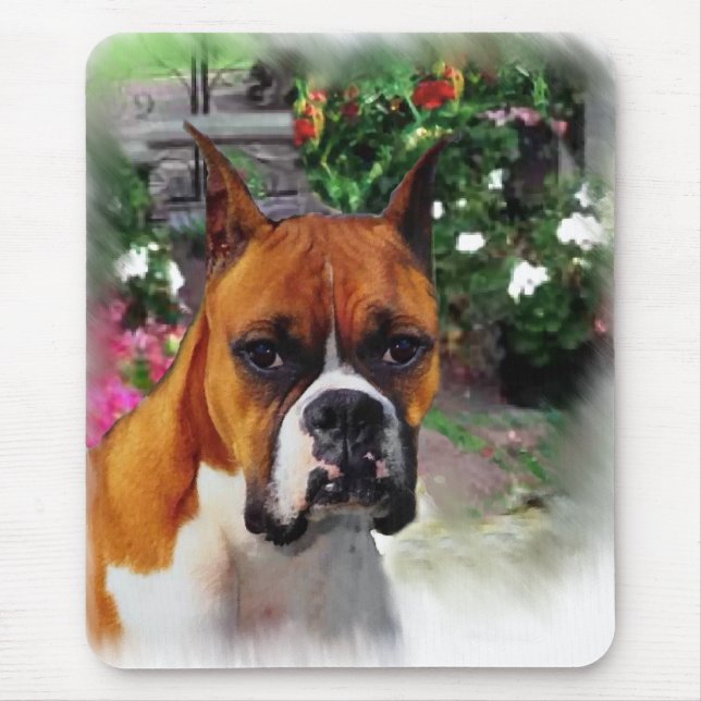 Mousepad Presentes de Arte Canina Boxer (Frente)