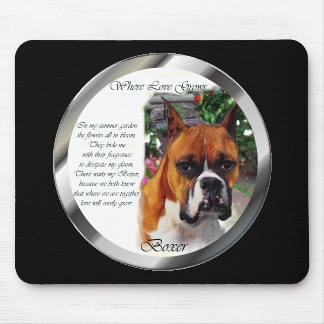 Mousepad Presentes de Arte Canina Boxer (Frente)