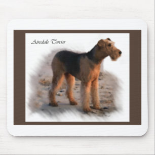 Mousepad Presentes de Arte de Airedale Terrier
