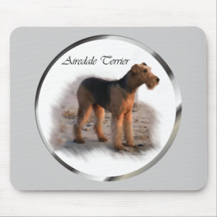 Mousepad Presentes de Arte de Airedale Terrier