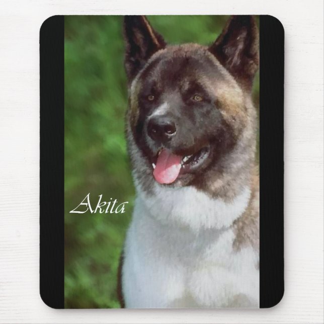 Mousepad Presentes de Arte de Akita (Frente)