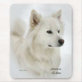 Mousepad Presentes de Arte de Cão Eskimo Americano