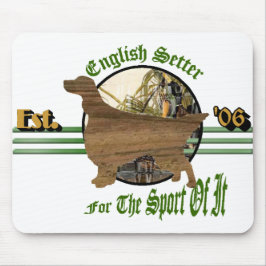 Mousepad Presentes de Arte do Setter Inglês