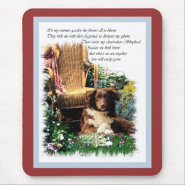 Mousepad Presentes de Arte em Pastor Australianos