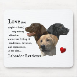 Mousepad Presentes de Arte Labrador Retriever