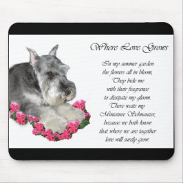 Mousepad Presentes de Arte Miniatura Schnauzer