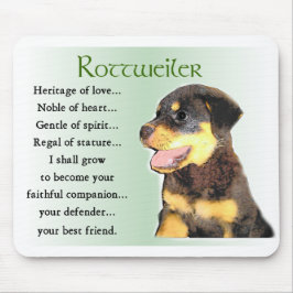 Mousepad Presentes de Arte Rottweiler