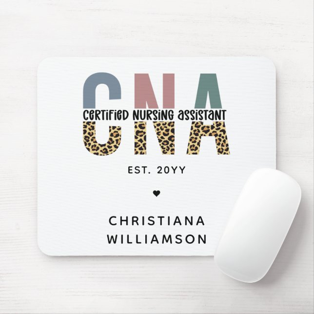 Mousepad Presentes de Assistente de Enfermagem Certificados (Com mouse)