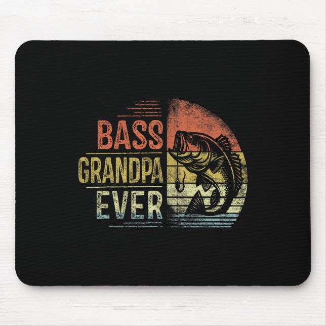 Mousepad Presentes de avô pescando para sempre B Presentes  (Frente)