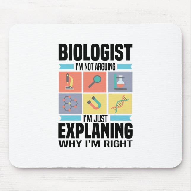 Mousepad Presentes de Biologia | Professores de biólogos Es (Frente)