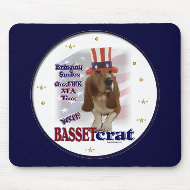 Mousepad Presentes de Caça-Basset (Frente)