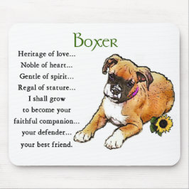 Mousepad Presentes de Cachorro Boxer