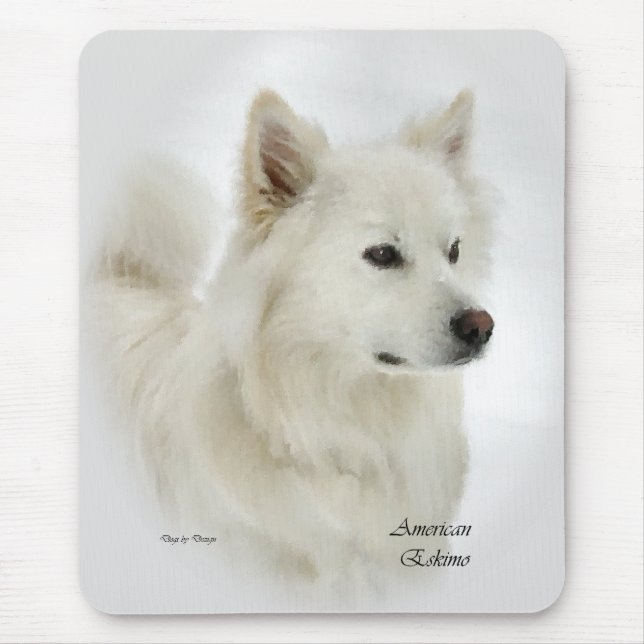 Mousepad Presentes de cães esquimó americanos (Frente)