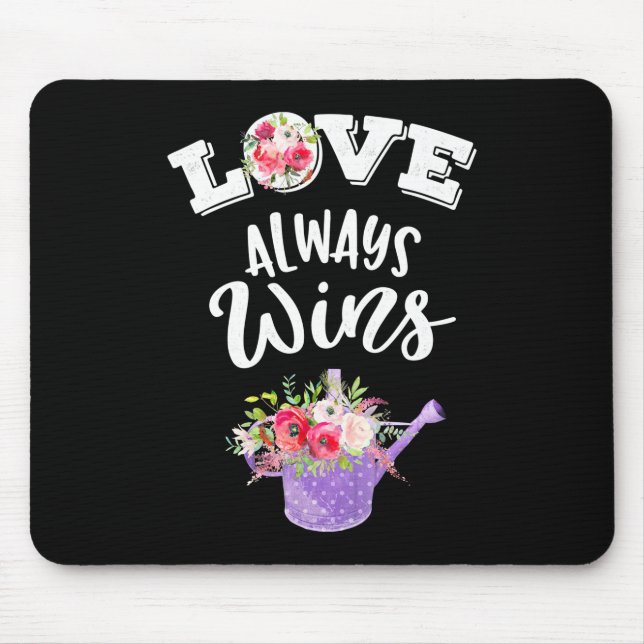 Mousepad Presentes de Casamento | Amor sempre vence (Frente)