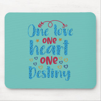Mousepad Presentes de Casamento | Um Amor Um Coração Um Des