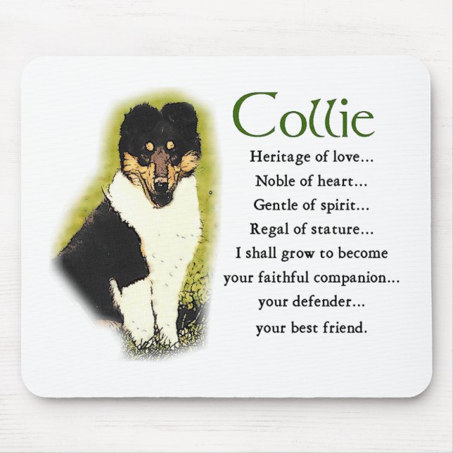Mousepad Presentes de Collie em Massa Tripla (Frente)