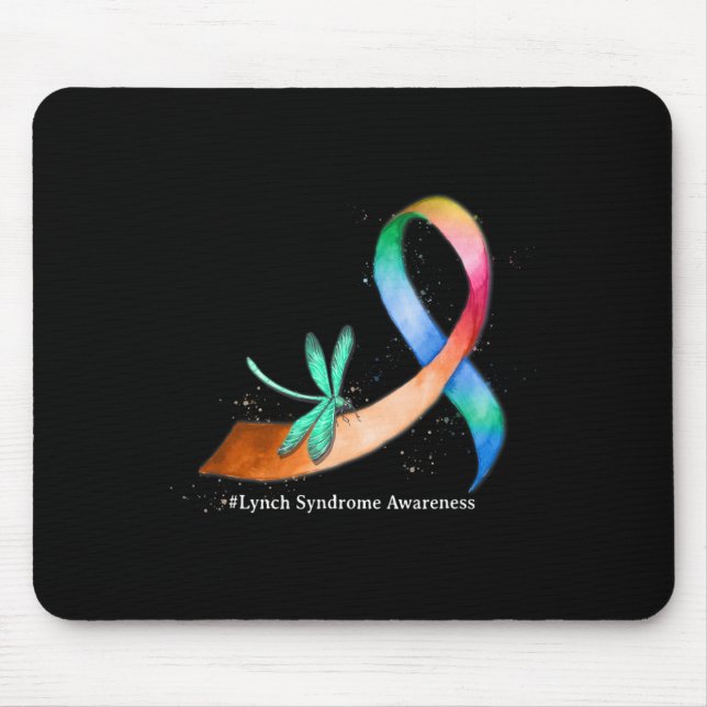 Mousepad Presentes de Consciência da Síndrome de Ribbon Lyn (Frente)