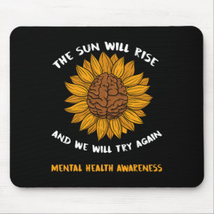 Mousepad Presentes de Conscientização da Saúde Mental Giras