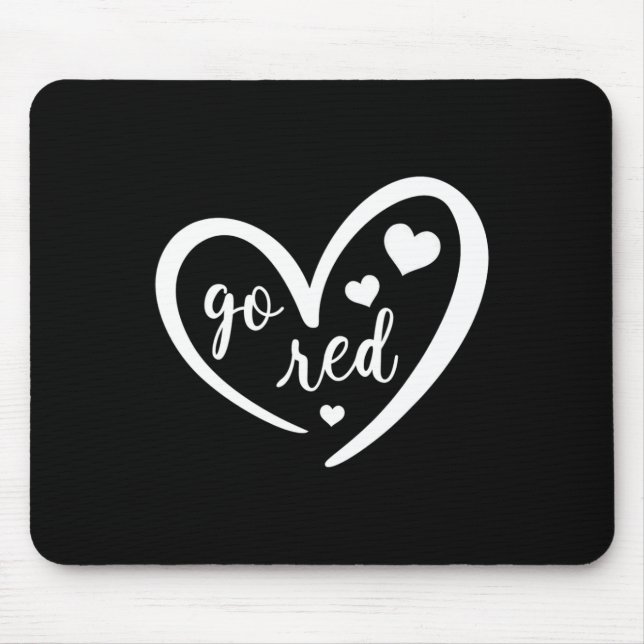 Mousepad Presentes de conscientização sobre doenças cardíac (Frente)