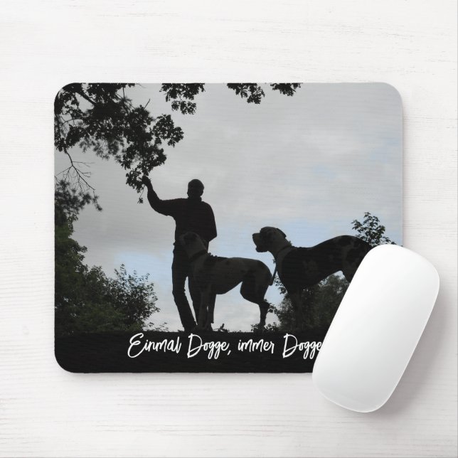 Mousepad Presentes de Escritório com Foto do Great Dane (Com mouse)