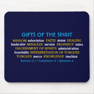 Mousepad PRESENTES DE ESPÍRITO Azul Inspirador Cristã