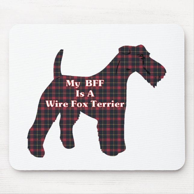 Mousepad Presentes de Fios Fox Terrier BFF (Frente)
