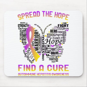 Mousepad Presentes de Fita Meses de Sensibilização para a H