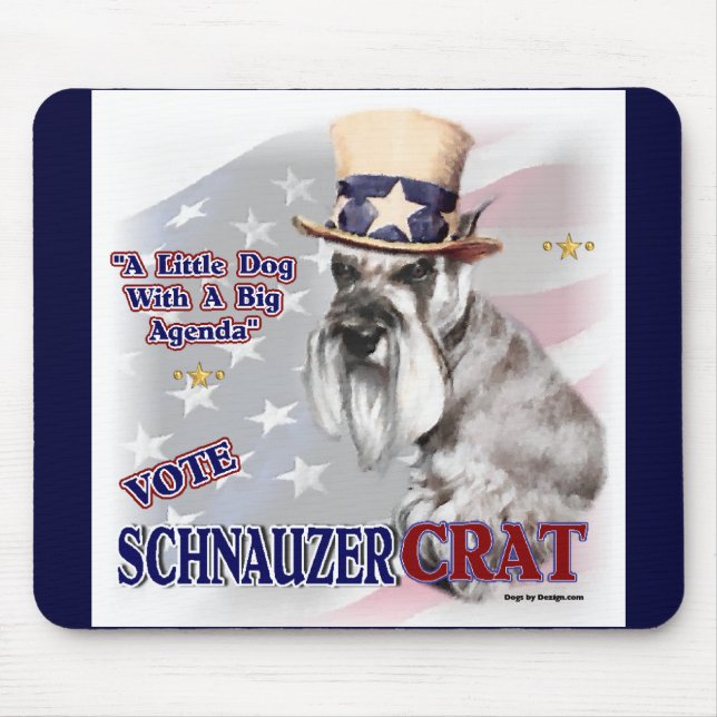Mousepad Presentes de Miniatura Schnauzer (Frente)