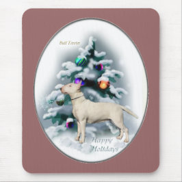 Mousepad Presentes de Natal Bull Terrier
