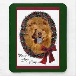 Mousepad Presentes de Natal Chow Chow