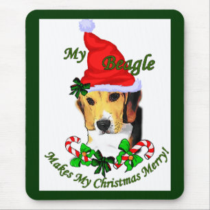 Mousepad Presentes de Natal de Beagle