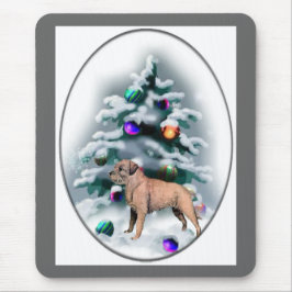 Mousepad Presentes de Natal de Borda Terrier