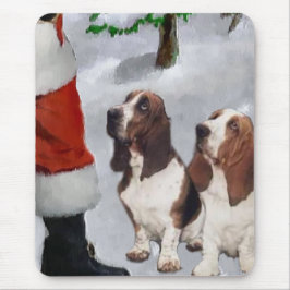 Mousepad Presentes de Natal de Caça-Basset