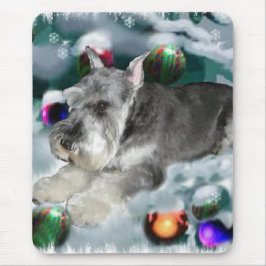 Mousepad Presentes de Natal de Miniatura Schnauzer