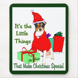 Mousepad Presentes de Natal de Rat Terrier