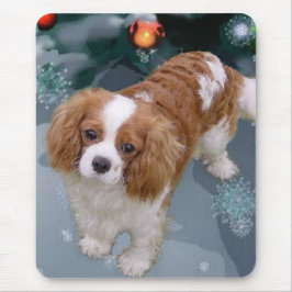 Mousepad Presentes de Natal do Cavalier King Charles Spanie