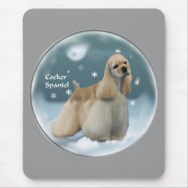 Mousepad Presentes de Natal do Cocker Spaniel