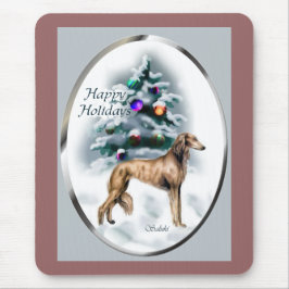 Mousepad Presentes de Natal em Saluki