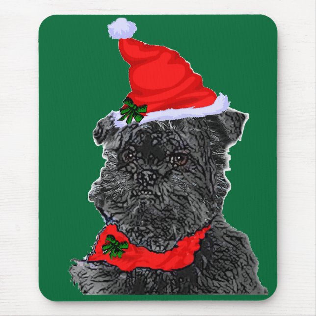 Mousepad Presentes de Natal para Affenpinscher (Frente)